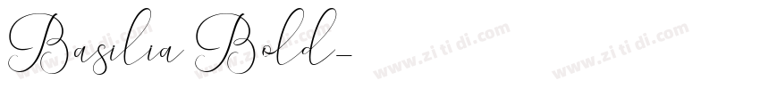 Basilia Bold字体转换